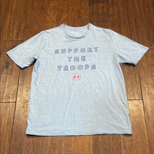 Medium Under Armour Heat Gear Light Gray Support Graphic Tee